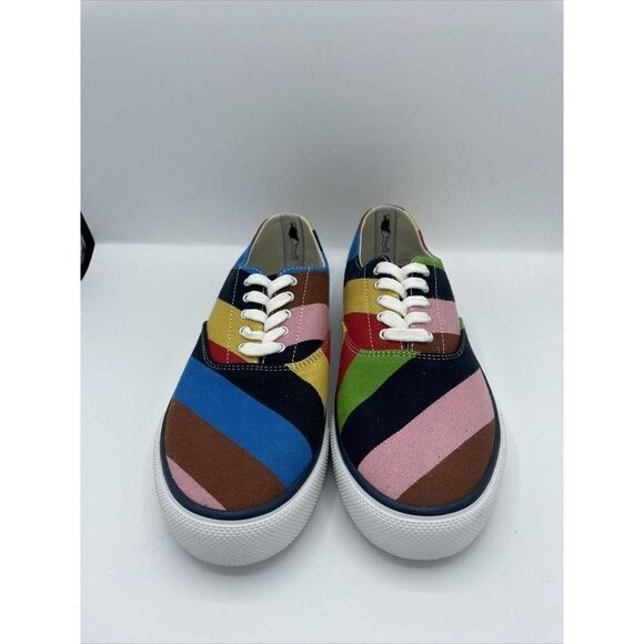 Men's Sperry x Rowing Blazers Top Siders “Croquet Stripers” Rare STS22869 Size 9 - Picture 2 of 6